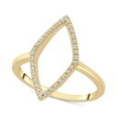 bvh Y O ANZT[ Diamond Rhombus Statement Ring (1/10 ct. t.w.) in 14k Gold or 14k White Gold, Created for Macy's Yellow Gold