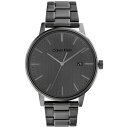 JoNC Y rv ANZT[ Gray Stainless Steel Bracelet Watch 43mm Grey