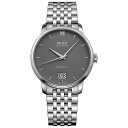 ~h Y rv ANZT[ Men's Swiss Automatic Baroncelli III Stainless Steel Bracelet Watch 40mm Stainless Steel