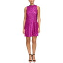 ケンジー レディース ワンピース トップス Women's Sequined-Mesh Sleeveless Shift Dress Fuchsia