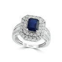 GtB[ RNV fB[X O ANZT[ EFFY&reg; Sapphire (1-1/2 ct. t.w) and Diamond (1/2 ct. t.w) Ring in 14K White Gold (Also Available In Tanzanite) Sapphire