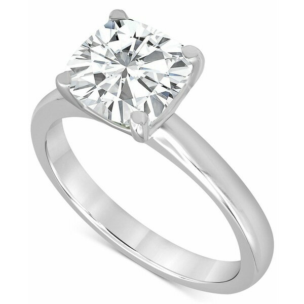 バッジェリーミシュカ レディース リング アクセサリー Certified Lab Grown Diamond Cushion-Cut Solitaire Engagement Ring (5 ct. t.w.) in 14k Gold White Gold