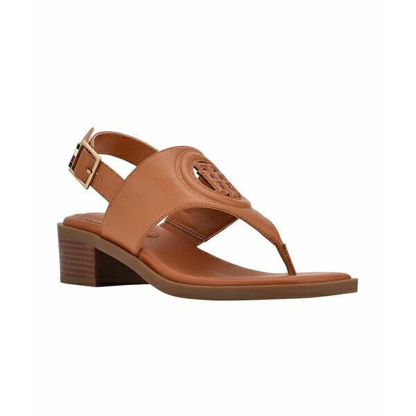 トミー ヒルフィガー レディース サンダル シューズ Women's Olaya Low Heeled Sandals Caramel