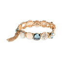 iAh[ fB[X uXbgEoOEANbg ANZT[ Gold-Tone Multi-Crystal Link Bracelet Gold