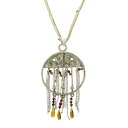 1928 fB[X lbNXE`[J[Ey_ggbv ANZT[ by 1928 Round Adorned Center Necklace with Tassel Chain and Crystals Multi