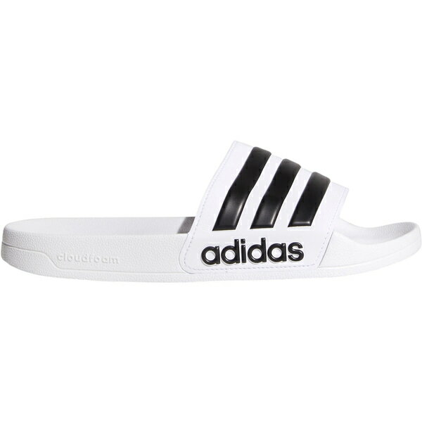 adidas アディダス メンズ スニーカー 【adidas Adilette Cloudfoam Slides Cloud White Core Black】 サイズ US_M_4 Cloud White/Core Black/Cloud White