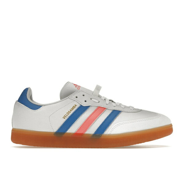 adidas アディダス メンズ スニーカー 【adidas Velosamba Vegan Cloud White Turbo Blue Rush】 サイズ US_7.5(25.5cm) Cloud White/Blue Rush/Turbo