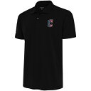 アンティグア メンズ ポロシャツ トップス Cleveland Guardians Antigua Patriotic Apex Polo Black