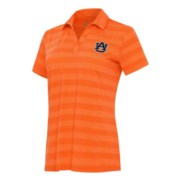 アンティグア レディース ポロシャツ トップス Auburn Tigers Antigua Women's Tunnel Polo Orange