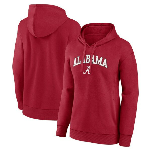 楽天astyファナティクス レディース パーカー・スウェットシャツ アウター Alabama Crimson Tide Fanatics Branded Women's Evergreen Campus Pullover Hoodie Crimson