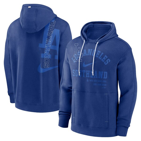 ナイキ メンズ パーカー・スウェットシャツ アウター Los Angeles Dodgers Nike Statement Ball Game Pullover Hoodie Royal