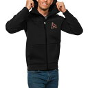 アンティグア メンズ パーカー・スウェットシャツ アウター Arizona Coyotes Antigua Protect FullZip Hoodie Black