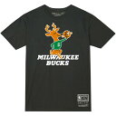 ミッチェル&ネス メンズ Tシャツ トップス Milwaukee Bucks Mitchell & Ness Unisex Hardwood Classics MVP Throwback Logo TShirt Black