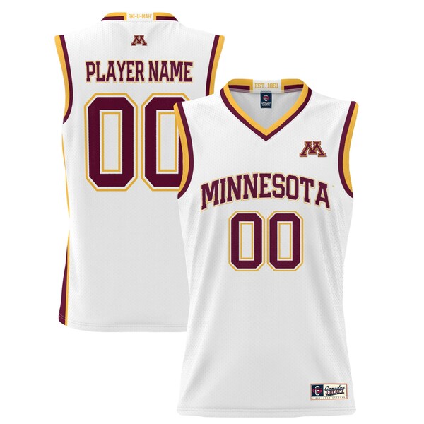 ゲームデイグレーツ メンズ ユニフォーム トップス Minnesota Golden Gophers GameDay Greats Unisex Lightweight NIL PickAPlayer Basketball Jersey White