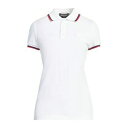 【送料無料】 ディースクエアード レディース ポロシャツ トップス Polo shirts White
