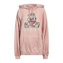 【送料無料】 ゲス レディース パーカー・スウェットシャツ アウター Sweatshirts Pink