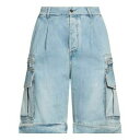 【送料無料】 バルマン レディース デニムパンツ ボトムス Denim shorts Blue
