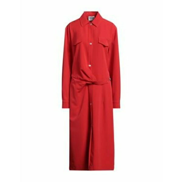 【送料無料】 モスキーノ レディース ワンピース トップス Midi dresses Red