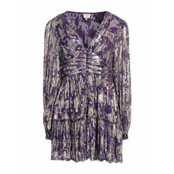 【送料無料】 へマント&ナンディータ レディース ワンピース トップス Mini dresses Purple