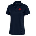 アンティグア レディース ポロシャツ トップス Boston Red Sox Antigua Women's Logo Tribute Polo Navy