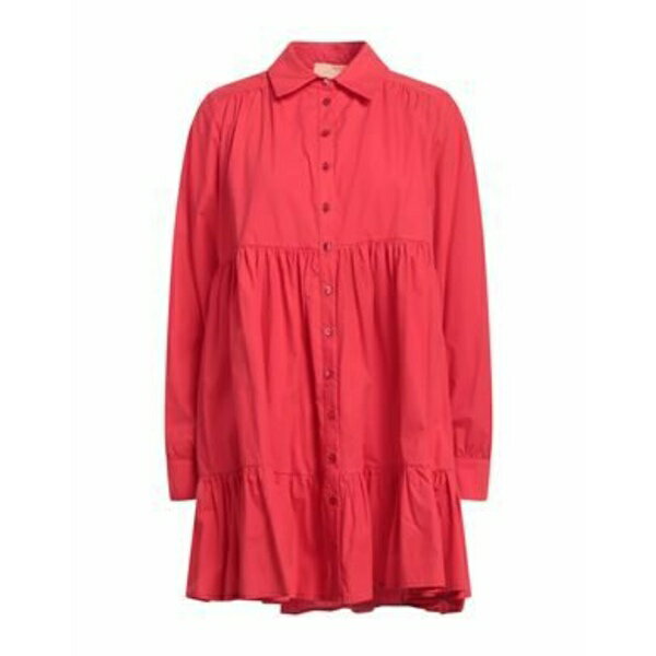 【送料無料】 アニエバイ レディース ワンピース トップス Mini dresses Red