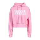 【送料無料】 ヴェルサーチ レディース パーカー・スウェットシャツ アウター Sweatshirts Pink