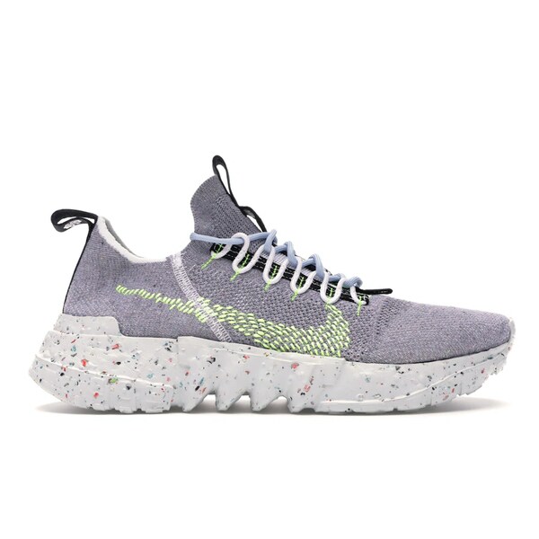 Nike ナイキ メンズ スニーカー 【Nike Space Hippie 01 Grey Volt】 サイズ US_8(26.0cm) Wolf Grey/Black-Volt-Dark Smoke Grey
