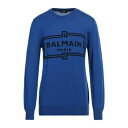 【送料無料】 バルマン メンズ ニット&セーター アウター Sweaters Blue