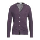 【送料無料】 バランタイン メンズ カーディガン アウター Cardigans Purple