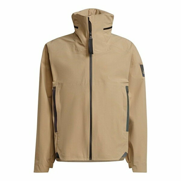 adidas ǥ  ˡ Men's adidas Myshelter Jkt Outdoor Sports Rainproof Loose Hooded Logo Khaki Jacket GT6574  US_M_XXL