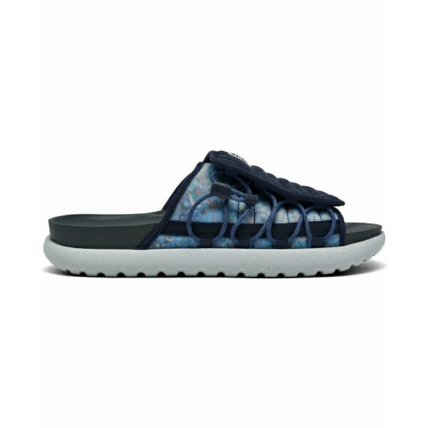 ナイキ メンズ サンダル シューズ Men's Asuna 2 Next Nature Slide Sandals from Finish Line Midnight Navy, Gray Fog