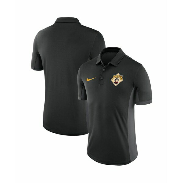 ナイキ メンズ ポロシャツ トップス Men's Black Pittsburgh Pirates Performance Franchise Polo Shirt Black