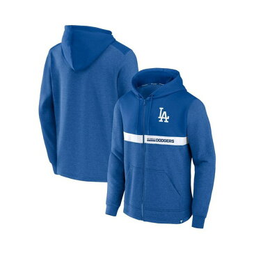 ファナティクス メンズ パーカー・スウェットシャツ アウター Men's Branded Royal Los Angeles Dodgers Ultimate Champion Full-Zip Hoodie Royal