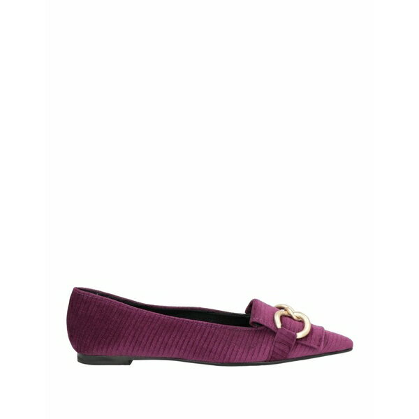 【送料無料】 ジュリア ネリ レディース スリッポン・ローファー シューズ Loafers Deep purple 1