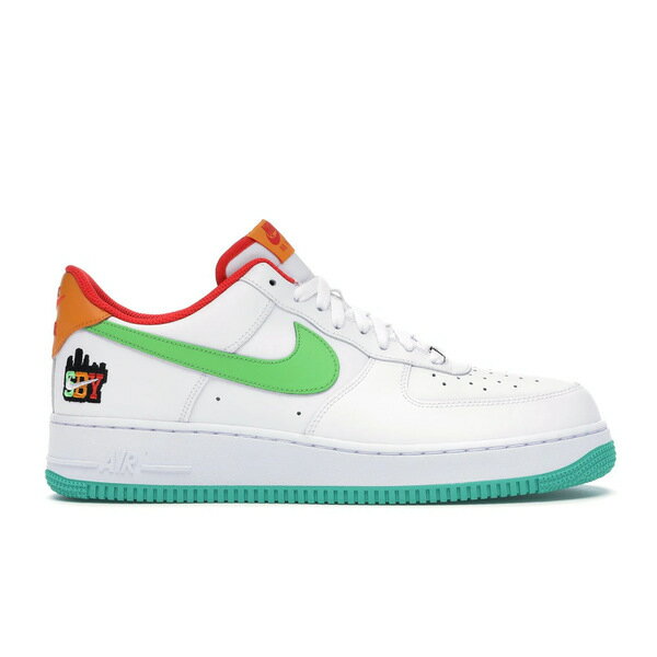 Nike ナイキ メンズ スニーカー 【Nike Air Force 1 Low Shibuya White】 サイズ US_8.5(26.5cm) White/Green-Orange-Teal