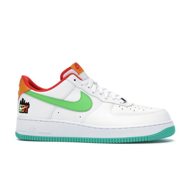 Nike ナイキ メンズ スニーカー 【Nike Air Force 1 Low Shibuya White】 サイズ US_8.5(26.5cm) White/Green-Orange-Teal