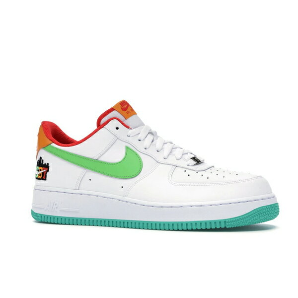 Nike ナイキ メンズ スニーカー 【Nike Air Force 1 Low Shibuya White】 サイズ US_8.5(26.5cm) White/Green-Orange-Teal