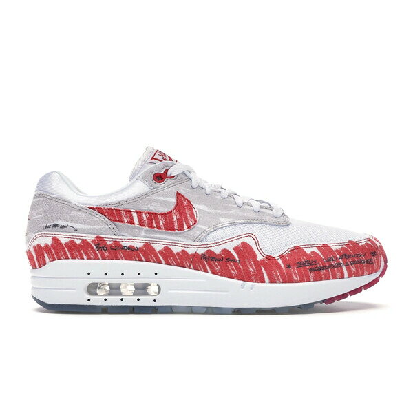 Nike ナイキ メンズ スニーカー 【Nike Air Max 1 Tinker Sketch to Shelf】 サイズ US_6(24.0cm) White/Sport Red-Black-Neutral Grey(4)