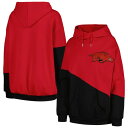 ゲームデイ レディース パーカー・スウェットシャツ アウター Arkansas Razorbacks Gameday Couture Women's Matchmaker Diagonal Cowl Pullover Hoodie Cardinal/Black