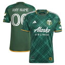 アディダス メンズ ユニフォーム トップス Portland Timbers adidas 2023 Portland Plaid Kit Authentic Custom Jersey Green