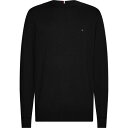 【送料無料】 トミー ヒルフィガー メンズ ニット&セーター アウター PIMA ORG CTN CASHMERE CREW NECK Black BDS