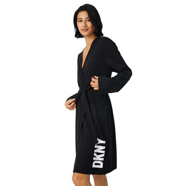 【送料無料】 ダナ キャラン ニューヨーク レディース ワンピース トップス DKNY Short Robe Ld00 Black