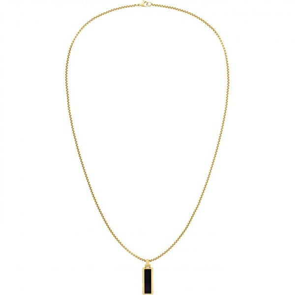 【送料無料】 トミー ヒルフィガー メンズ ネックレス・チョーカー アクセサリー Gents THJ Semi Precious On Metal Necklace 2790541 Gold