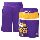 J[oNX Y n[tV[c {gX Minnesota Vikings GIII Sports by Carl Banks Sea Wind Swim Trunks Purple