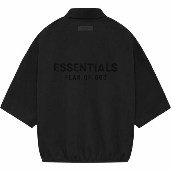 Fear of God Essentials エフオージーエッセンシャルズ メンズ スニーカー 【Fear of God Essentials SS24 3/4 Sleeve Polo Shirt 'Black' 192SU244400F】 サイズ US_M_XXS