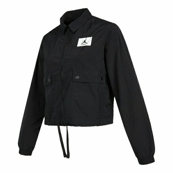 Air Jordan ジョーダン レディース スニーカー 【(WMNS) Air Jordan Essentials Light Water Repellent Woven Sports Short Jacket Black DD6993-010】 サイズ US_W_XLのサムネイル