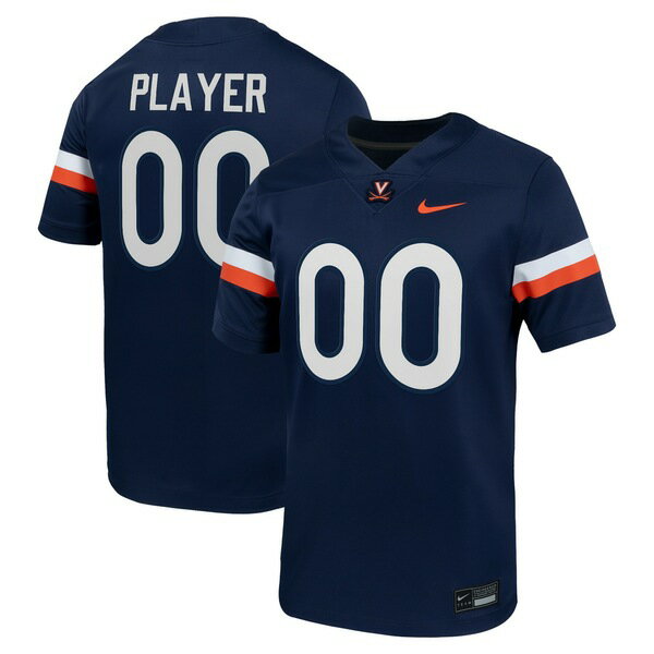ナイキ メンズ ユニフォーム トップス Virginia Cavaliers Nike NIL PickAPlayer Football Game Jersey Navy