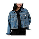 カールバンクス レディース ジャケット&ブルゾン アウター Women's Carolina Panthers First Finish Medium Denim Full-Button Jacket Blue