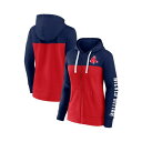 ファナティクス レディース ジャケット&ブルゾン アウター Women's Navy, Red Boston Red Sox Take The Field Colorblocked Hoodie Full-Zip Jacket Navy, Red