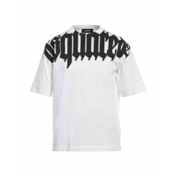 【送料無料】 ディースクエアード メンズ Tシャツ トップス T-shirts White